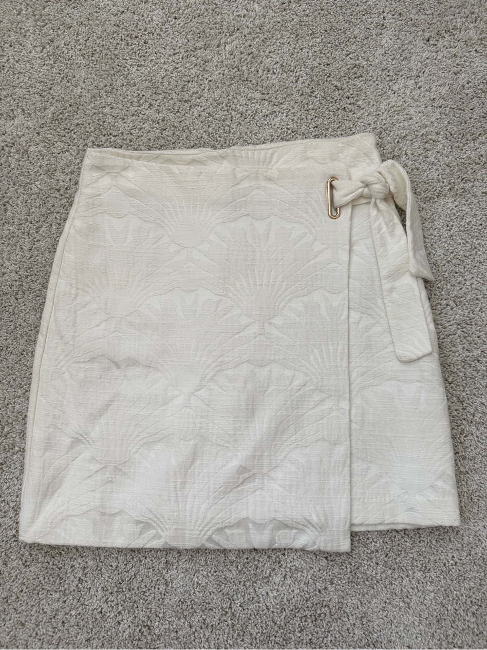 Kookai Textured Wrap Mini Skirt